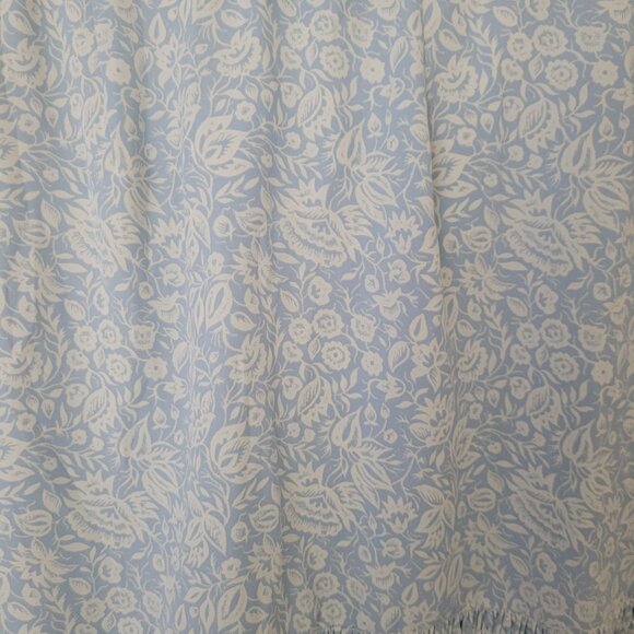 Express Floral Ruffle Faux Wrap Skirt Bow Tie Waist Size 00 Light Blue NWT - Picture 9 of 9